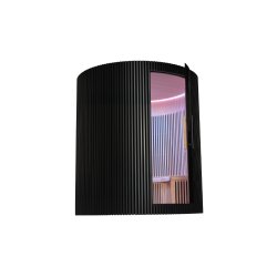 Sauna Moon Infrar&oslash;d Rund 4 pladser Sort Holls